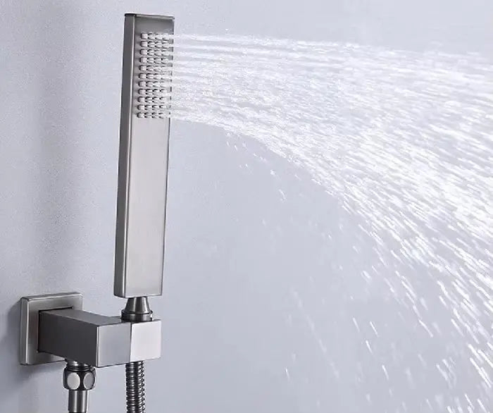 SaniSupreme AquaSense-RainPro Inbouw Doucheset met badkraan 30 cm Gunmetal Sanisupreme