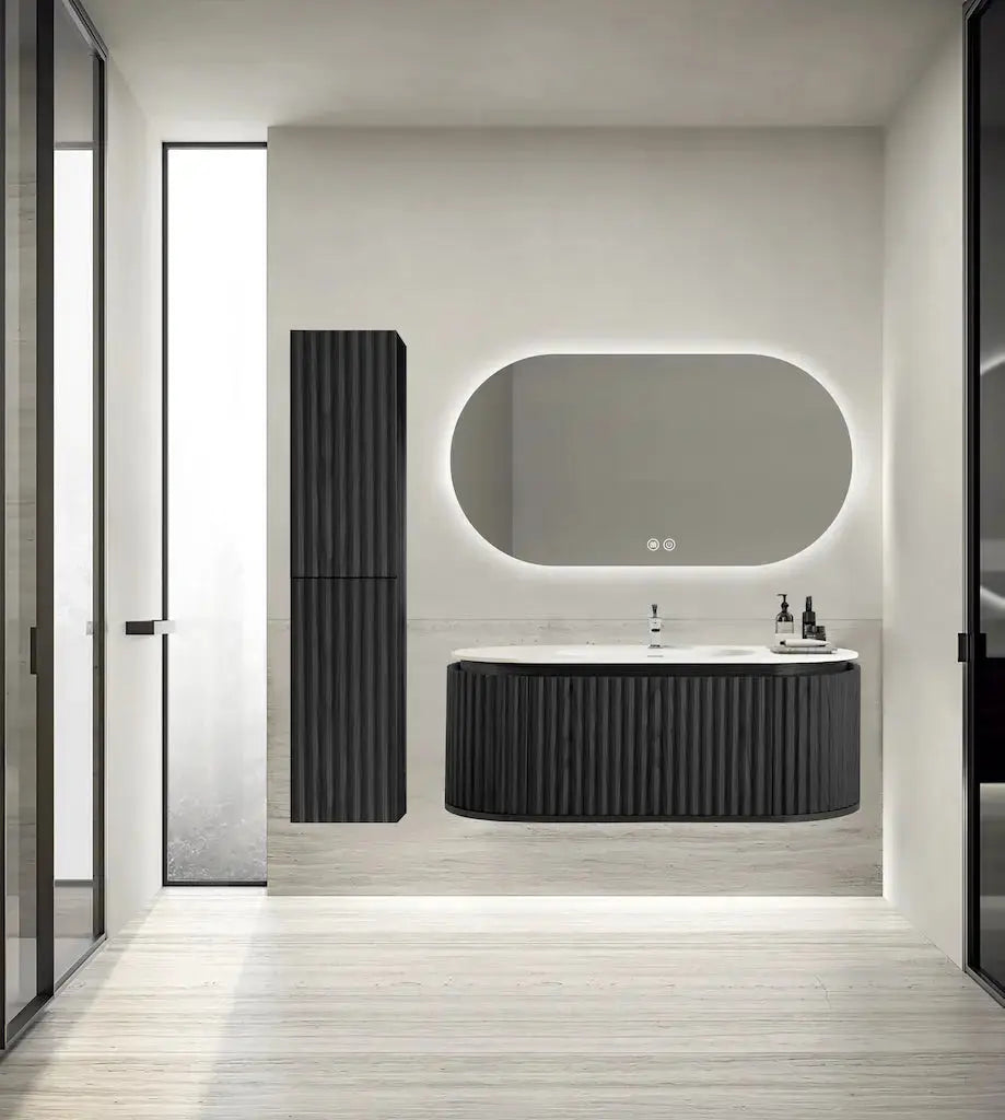 Sanisupreme Kolomkast Badkametekast Agonia Eiken35X160X35 cm omkeerbaar SaniSupreme