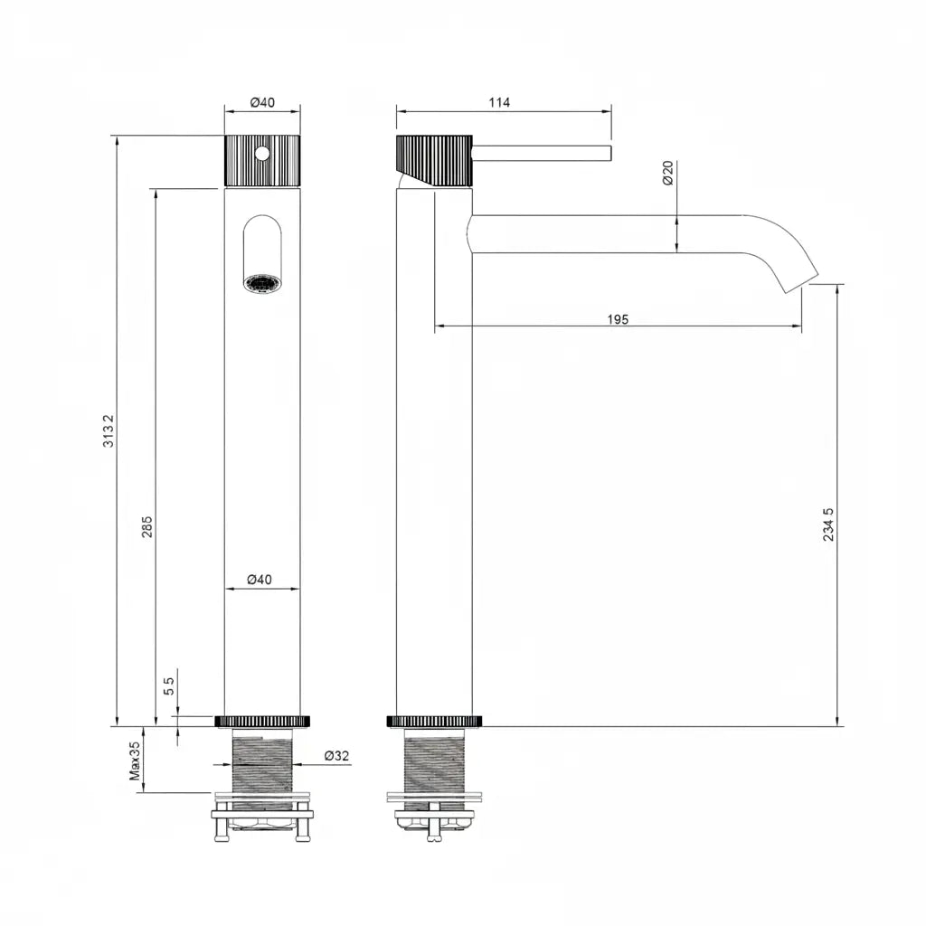 Best_Design_HighLine_Series_Bellavaro_Hydrano_wastafelmengkraan_31_cm_Bruin_maattekening_7c368d65-b36e-44cc-9f84-aa12c51b69b9-2