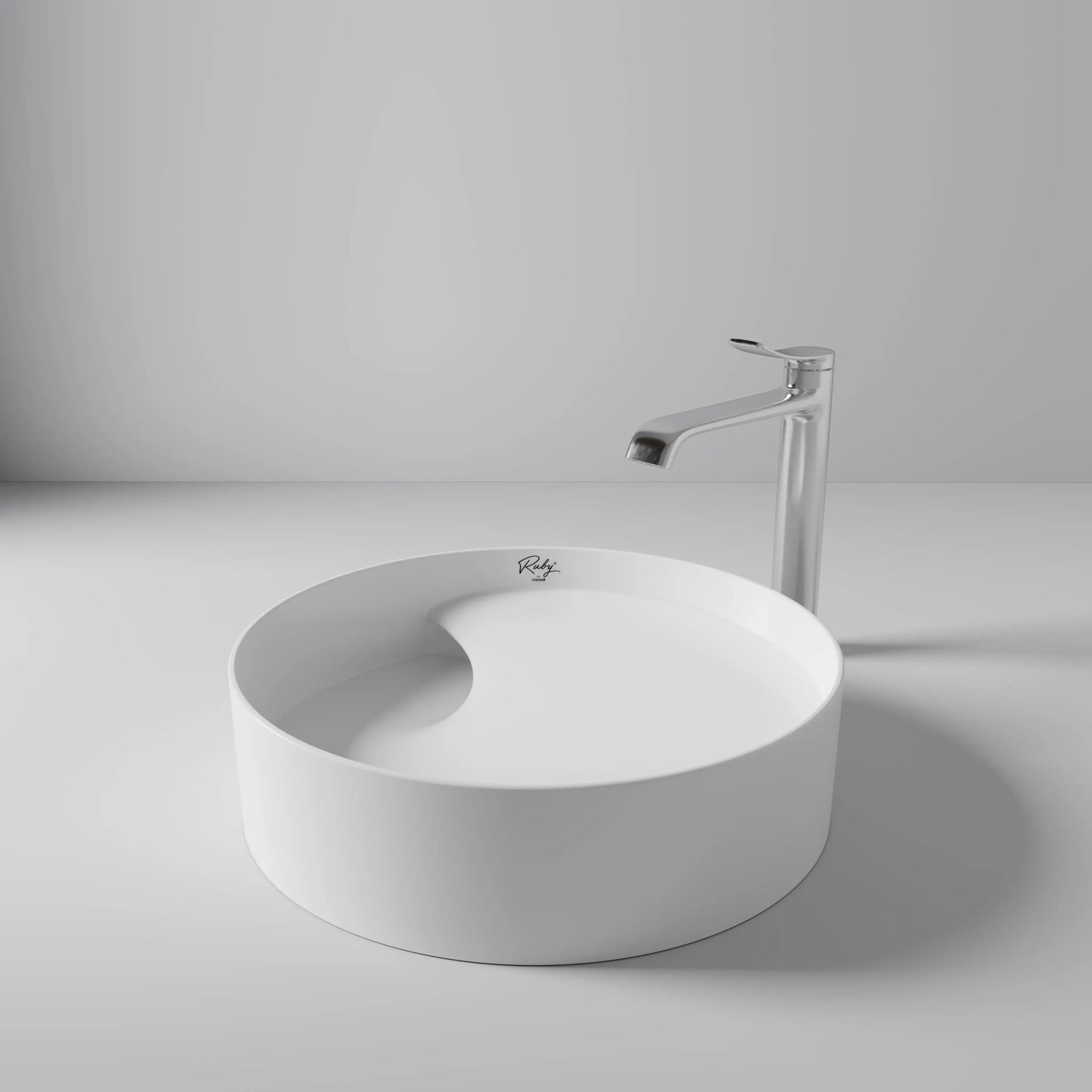 SaniSupreme Waskom Ruby 40x11x40 cm Keramiek Glanzend Wit Sanisupreme