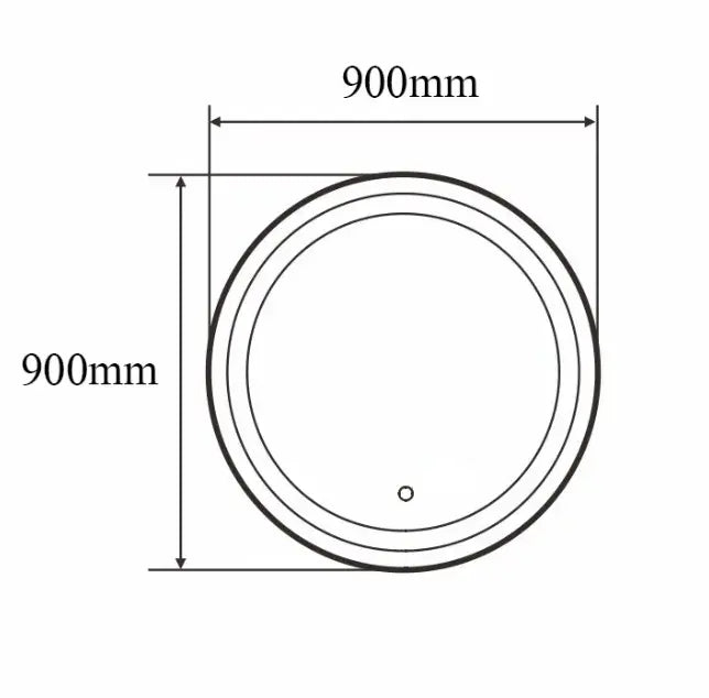 Sanisupreme Badkamerspiegel Geborsteld Goud Rond 90 cm Sanisupreme