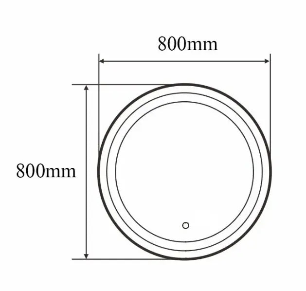 Sanisupreme Badkamerspiegel Geborsteld Goud Rond 80 cm Sanisupreme