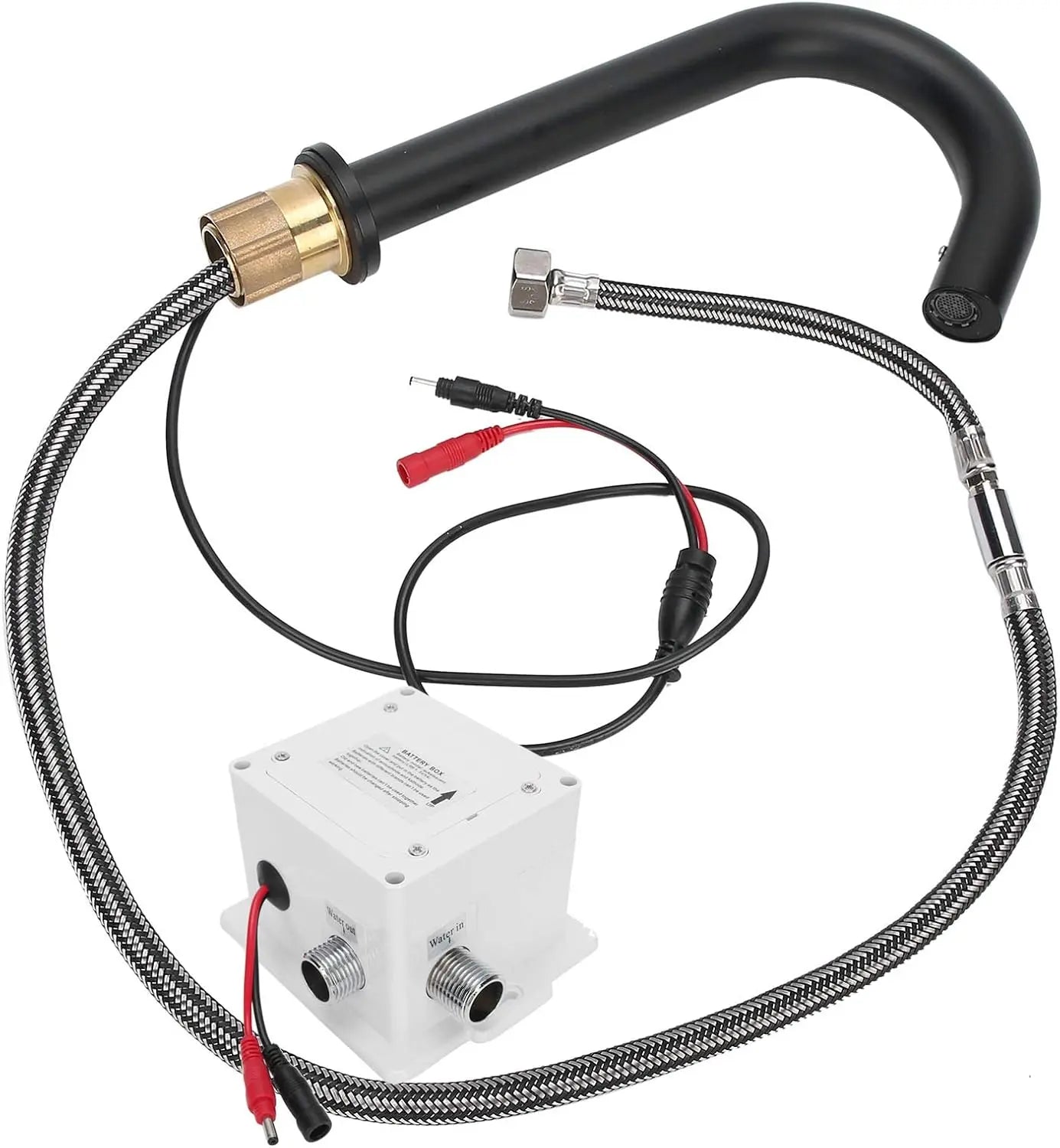 SaniSupreme Wastafel kraan opbouw met automatische sensor 33 cm koud en/of warm water Sanisupreme