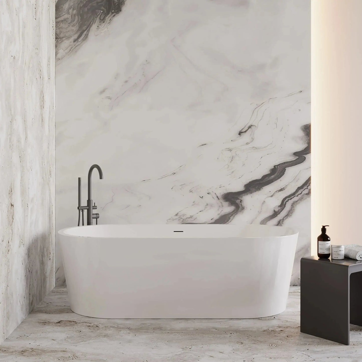 Virex 178 cm vrijstaand bad Glans Wit SaniSupreme SaniSupreme