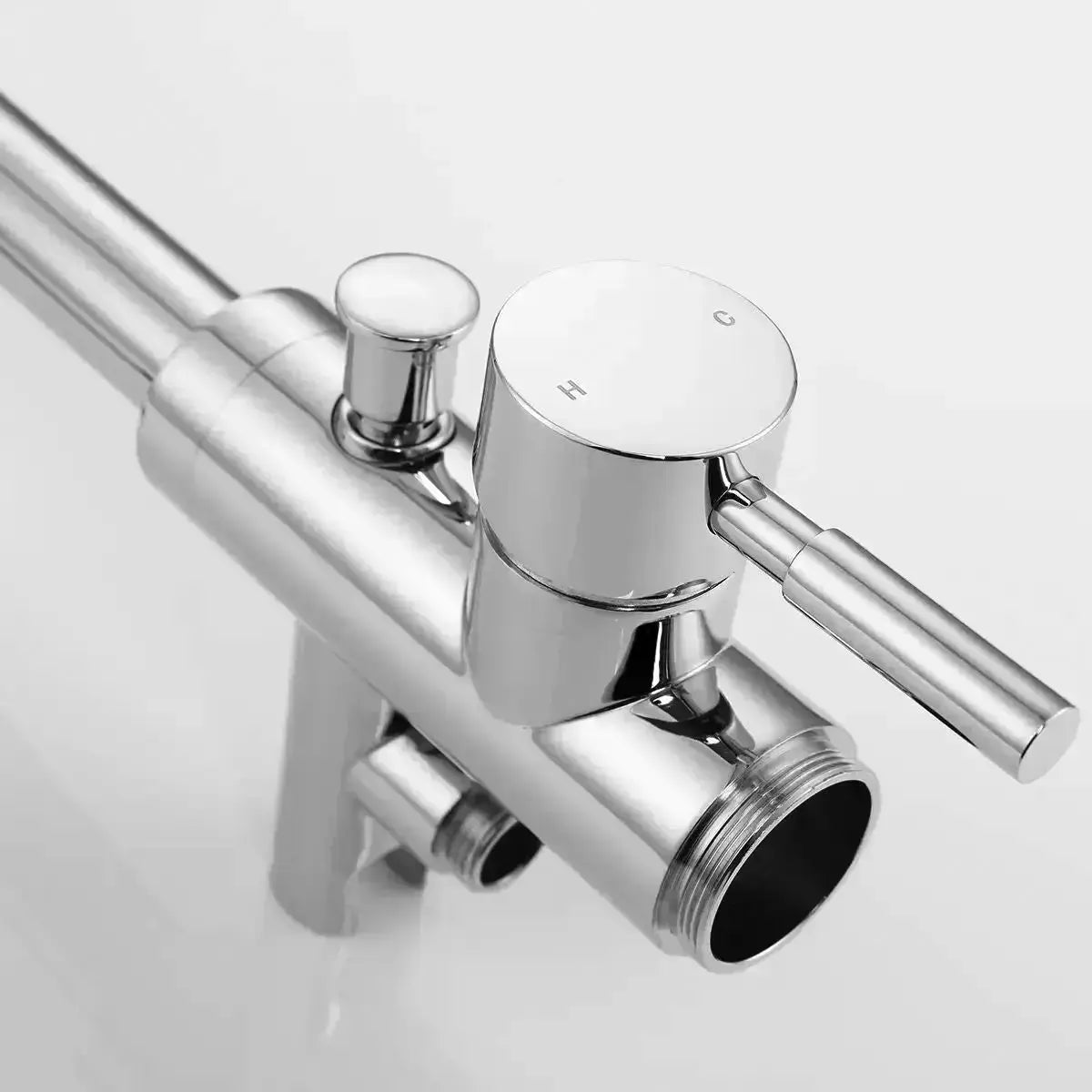Vrijstaande Badkraan SaniSupreme Veloria Line Acanthus met handdouche Gunmetal grijs
