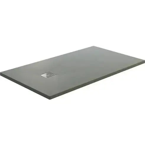 Douchebak Douchevloer SaniSupreme Flat 140x90x3 cm Excl.Sifon Composietsteen Rechthoek Mat Grijs