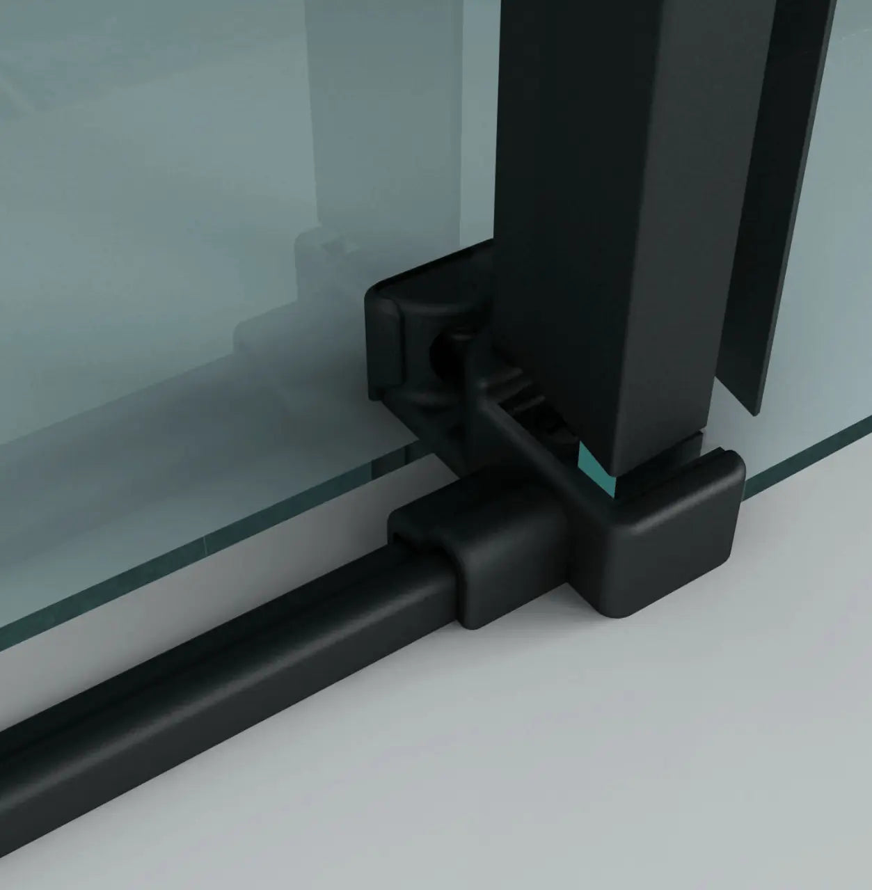 Douchewand Schuifdeur in Nis 140X200 CM Veiligheidsglas 8 MM Mat Zwart