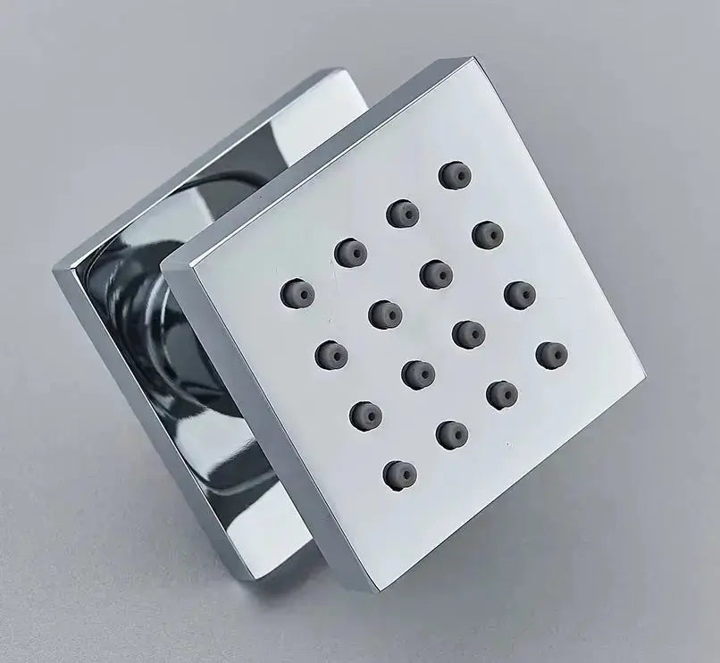 Inbouw douche wand massagejets set van 6 stuks chroom messing