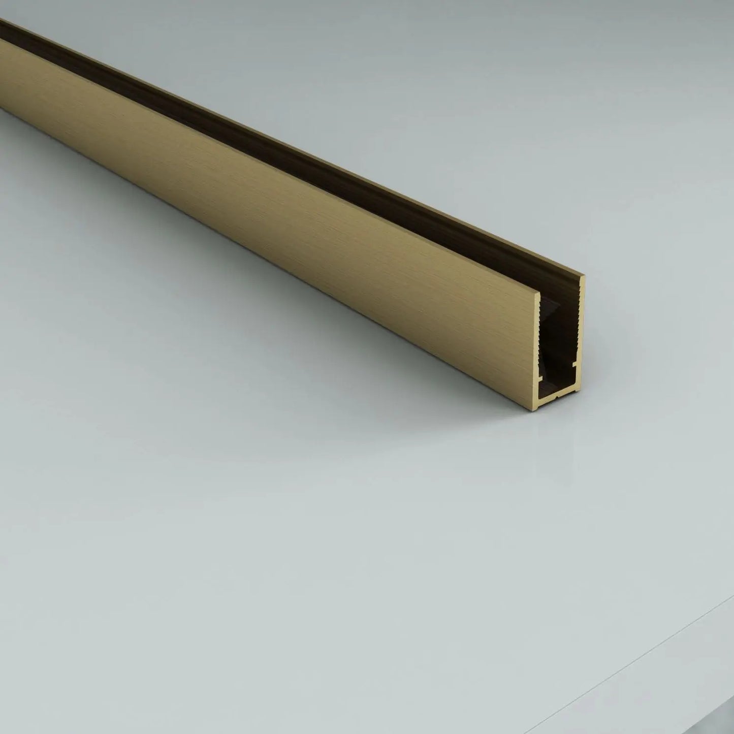 Muurprofiel Douchewand Sanisupreme HighLine Series 200 CM Geborsteld Goud