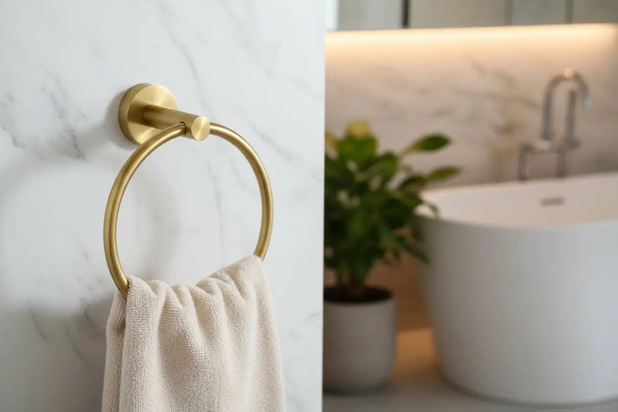 SaniSupreme Aloni Handdoek ring Goud - 16CM