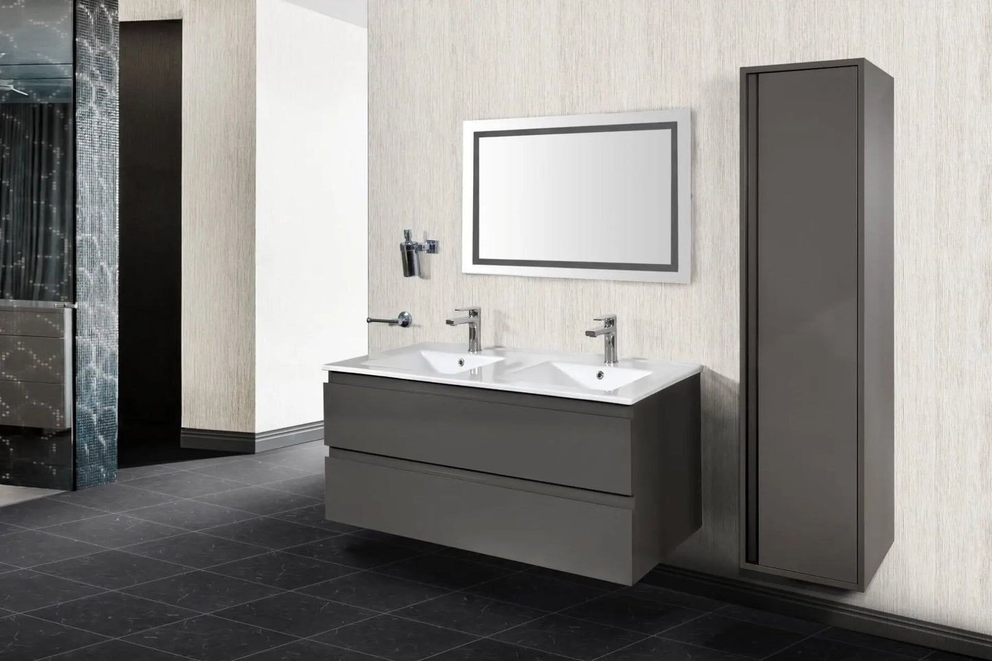 SaniSupreme ALONI SOLID SURFACE enkele WASTAFEL (60CM) - WIT