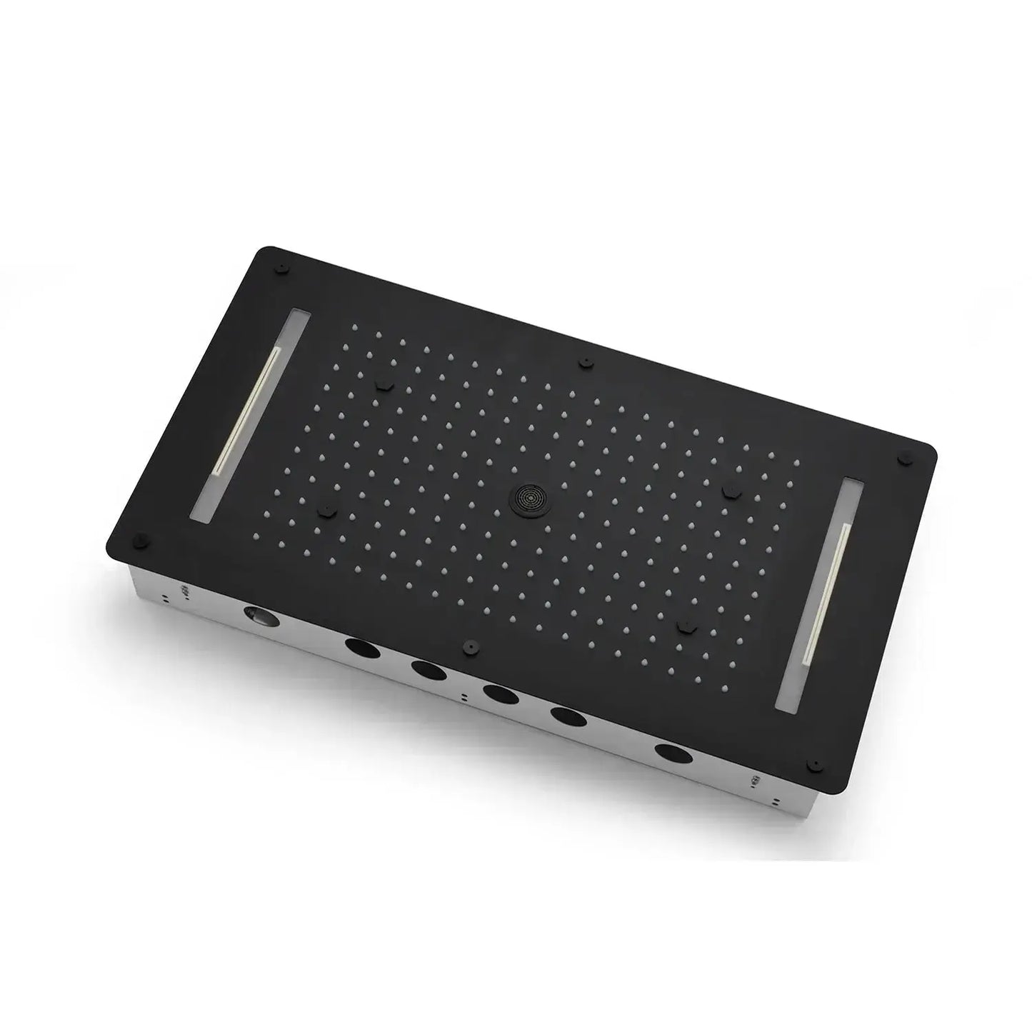 SaniSupreme® AquaTherme Plafond Thermostatische Inbouw Regendouche Napels LED Mat Zwart