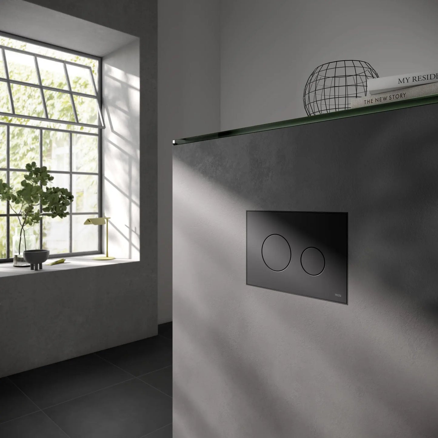 SaniSupreme Creavit 'LOOP' bedieningspaneel Mat Zwart