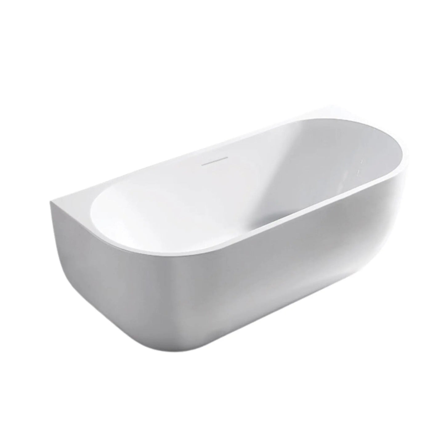 SaniSupreme half vrijstaand AquaTherme Plus met push - up acryl wit glans 180x80