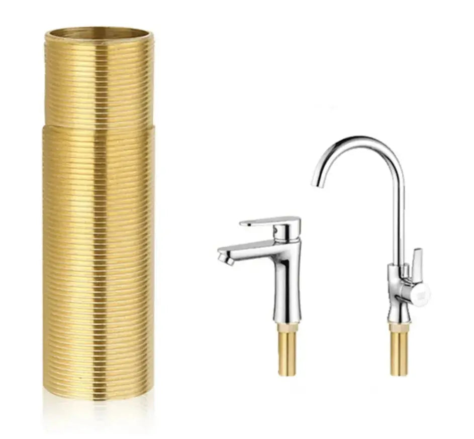 SaniSupreme Universele Toiletkraan koudwaterkraan Adapter - Verlengstuk Kraan inbouw universeel staal 8 cm. G1/2