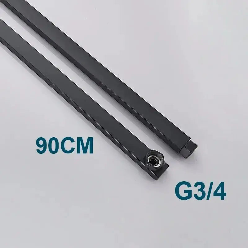 SaniSupreme verlengbuis douche 90 cm geborsteld goud rechthoek alleen in combinatie tbv Arizona douche set