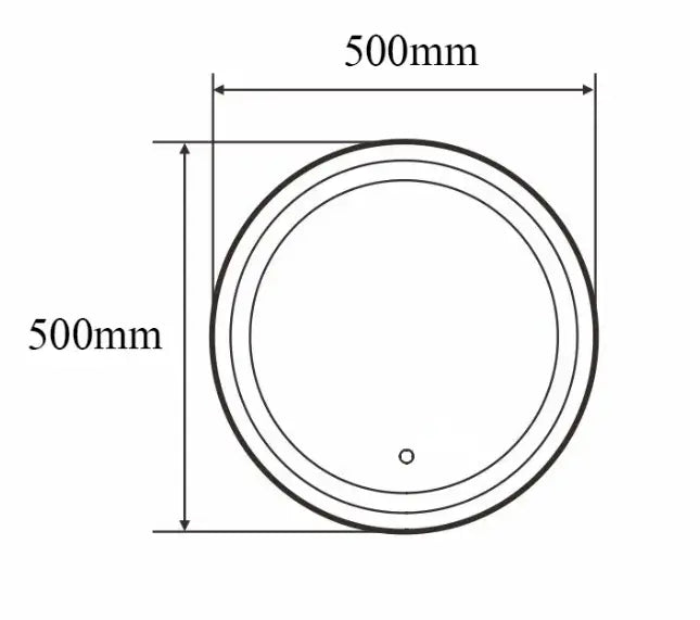 Sanisupreme Badkamerspiegel Geborsteld Goud Rond 50 cm Sanisupreme