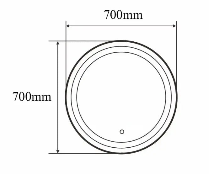 Sanisupreme Badkamerspiegel Geborsteld Goud Rond 70 cm Sanisupreme