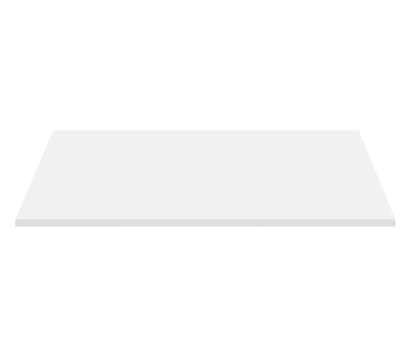 Wastafelblad Wastafelblad MDF (152.4X45.5X2.6 CM) - Mat Wit