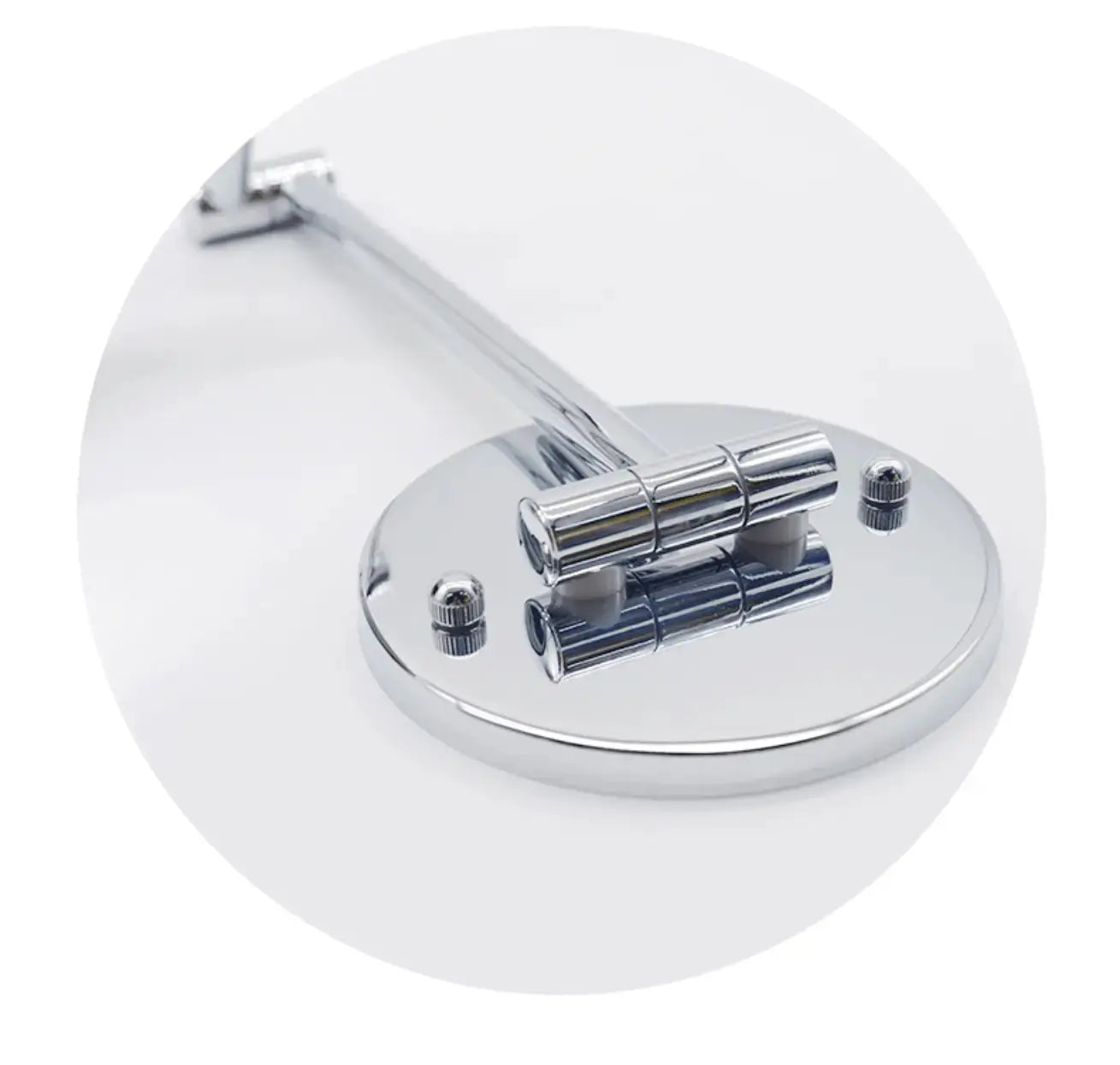 Make - up en Scheerspiegel SaniSupreme Bari Ø17cm LED Verlichting USB 3x Vergroting Chroom