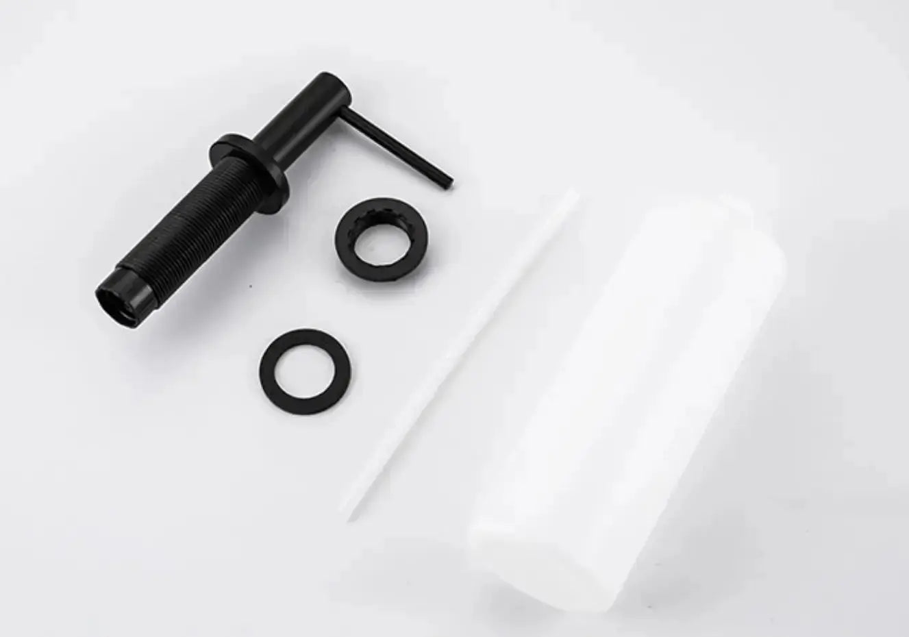 SaniSupreme® inbouw zeepdispenser messing mat zwart