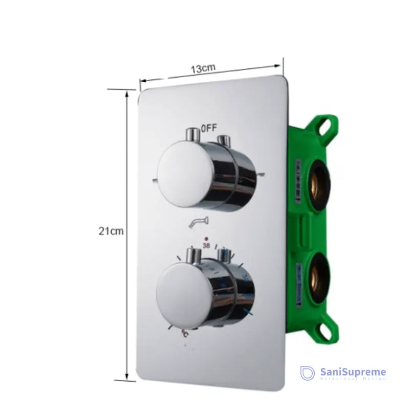 SaniSupreme Manhattan Inbouw Regendouche Mengkraan 2 - weg los chroom