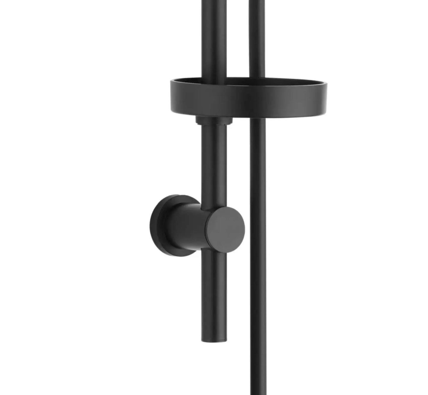 SaniSupreme Milano Handdouche Set inclusief doucheslang, planchet en wandbeugel mat zwart