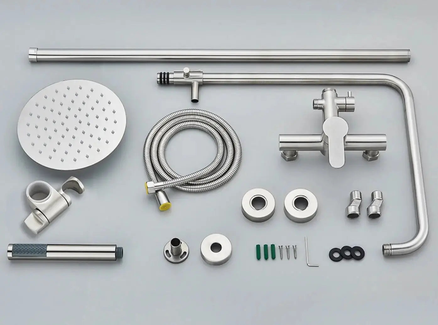 SaniSupreme Orlando opbouw bad doucheset 8 inch regendouche Stainless Steel rond