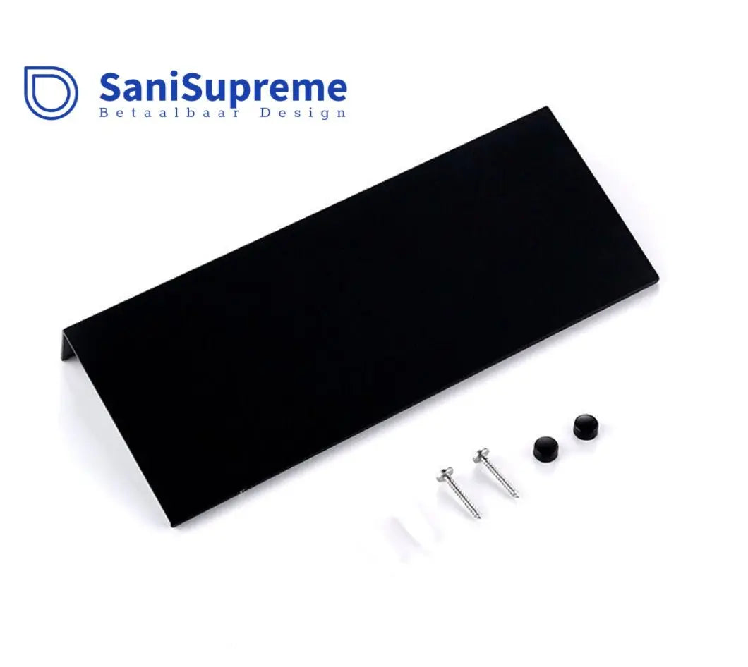 Sanisupreme Wandplank mat zwart 40 cm. RVS