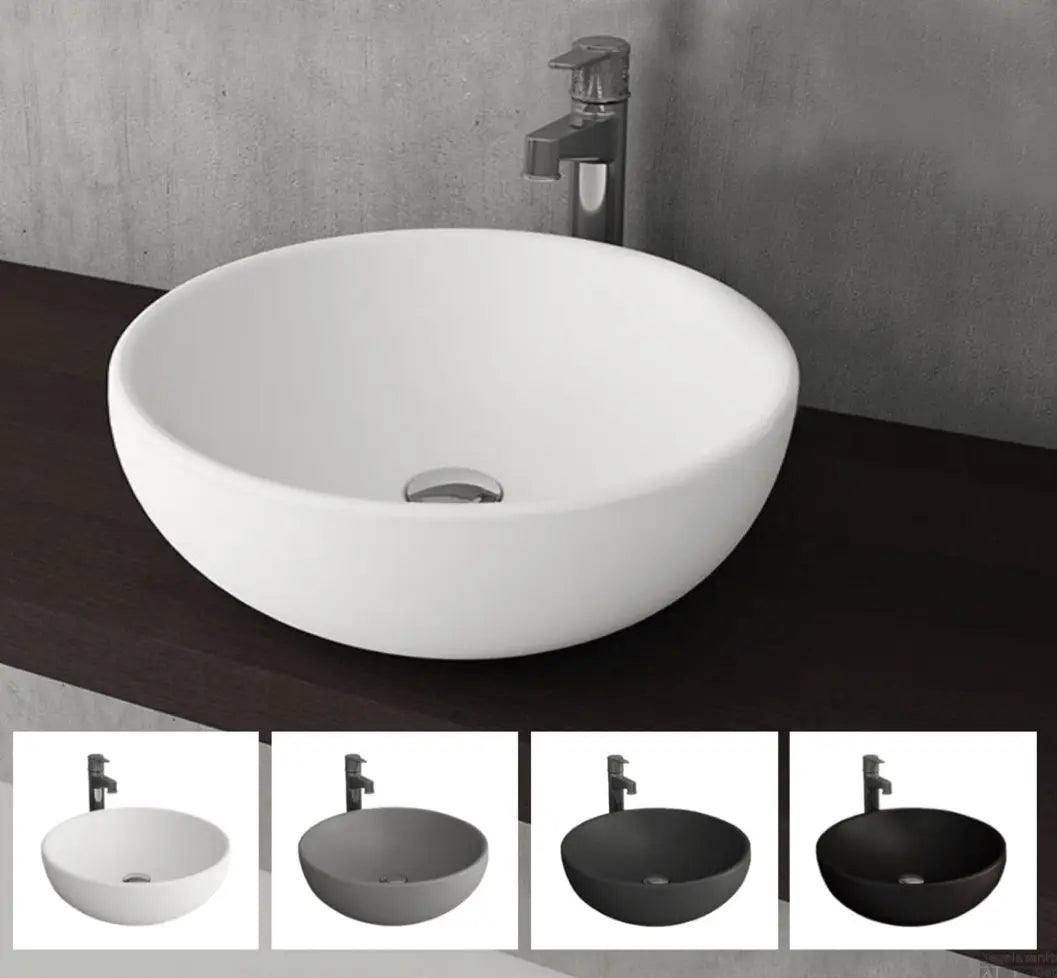 SaniSupreme Waskom Creavit Bocchi Bologna Grijs Mat 45 cm.