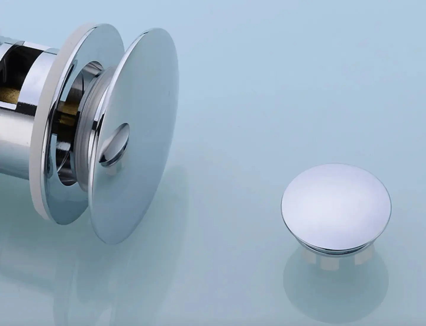 SaniSupreme Wastafel overloopring|chroom|messing|luxe versie