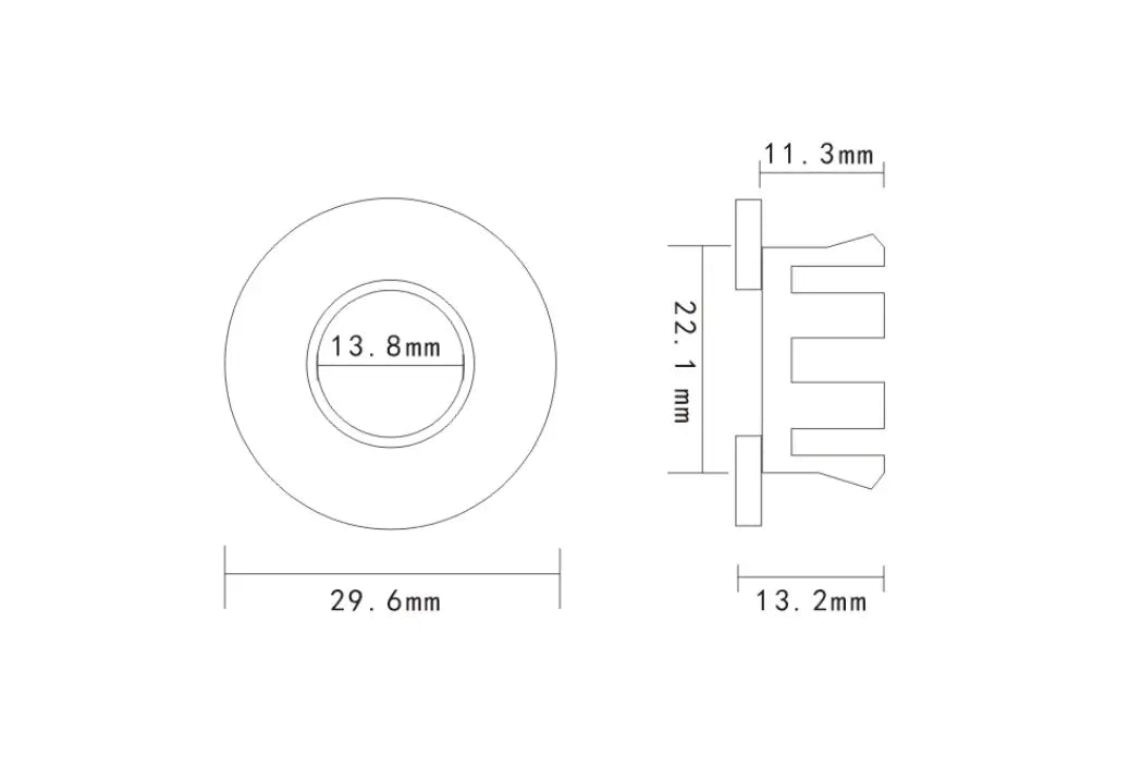 SaniSupreme Wastafel overloopring|mat zwart|messing|luxe versie