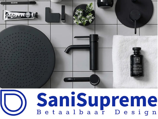 Onderhoud zwart sanitair voor douche en badkamer