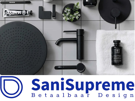 Onderhoud zwart sanitair voor douche en badkamer