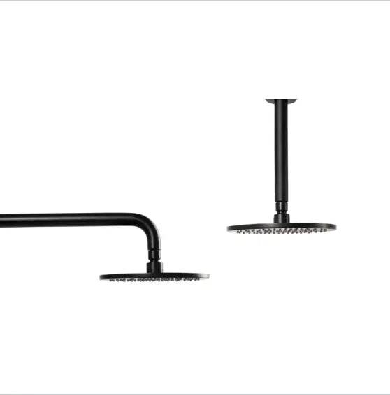 Twee moderne douchekoppen als essentiële douche onderdelen voor een complete en luxe badkamer