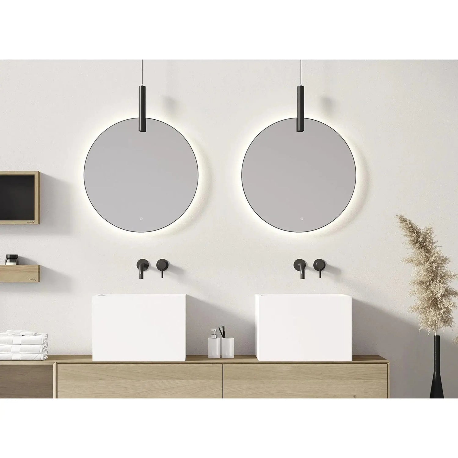 Ronde spiegel met LED-verlichting