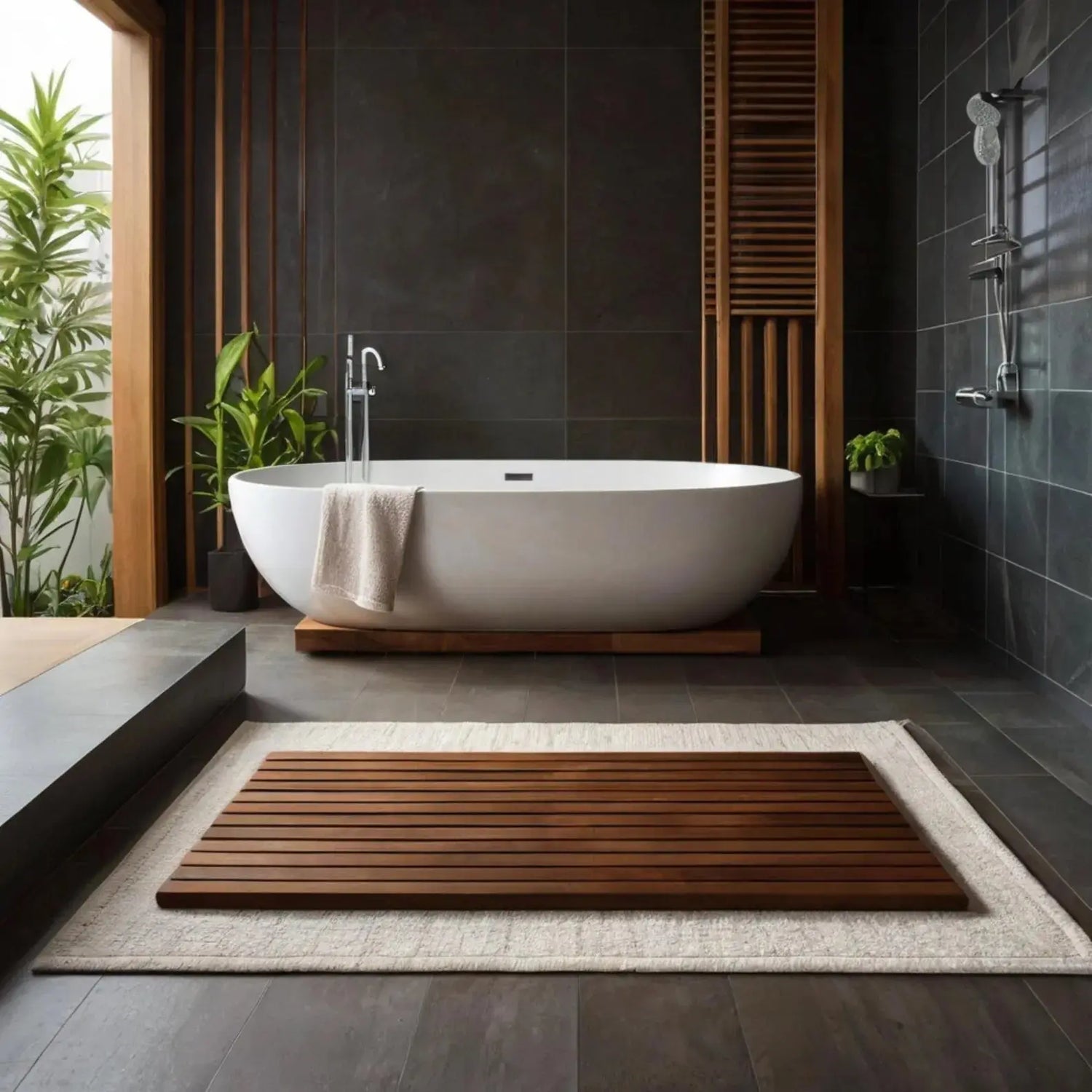Houten Badmat - SaniSupreme