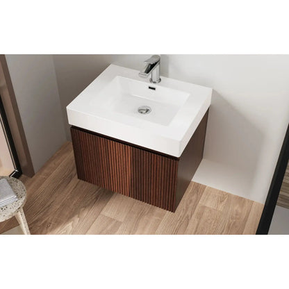 SaniSupreme ALONI Square Wastafel – 60x10x46 cm – Kunstmarmer – Mat Wit SaniSupreme