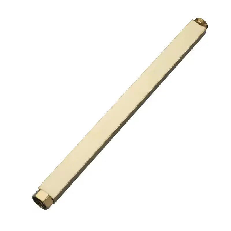 SaniSupreme verlengbuis opbouw douche, geborsteld goud, rechthoek, 40 cm. Sanisupreme