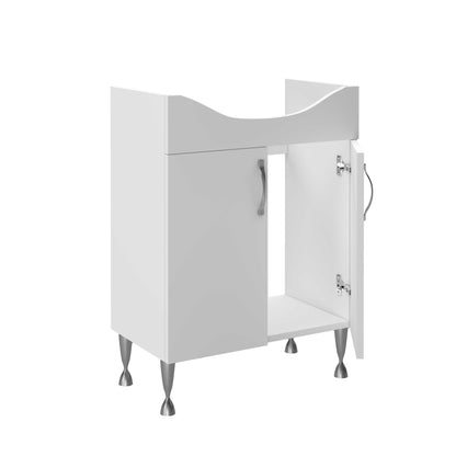 Wastafelonderkast Cavaro 65 cm Staand Hoogglans Wit SaniSupreme
