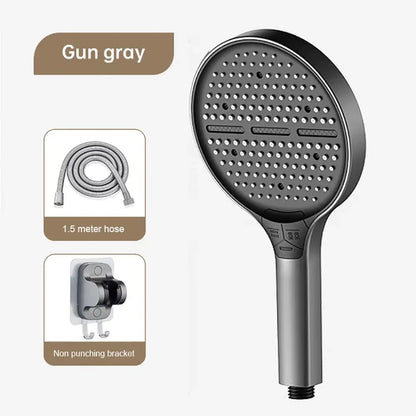 SaniSupreme ThermoRain de Luxe handdouche zwart 15 cm diameter 3 standen Sanisupreme