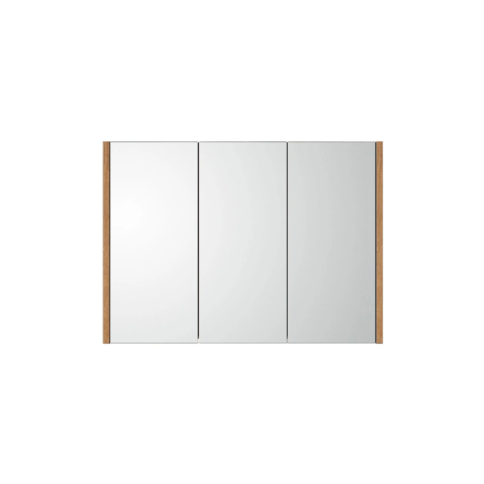 Badkamerkast met spiegel Set Abruzzo 80 cm Eiken SaniSupreme Sanisupreme