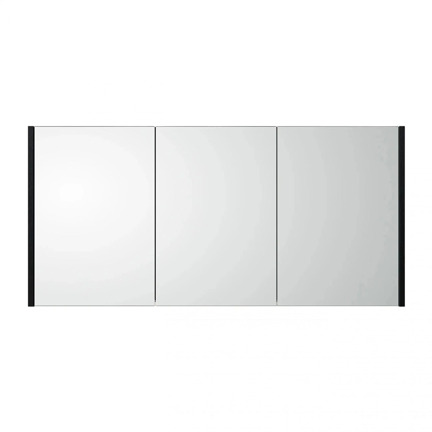 Sanisupreme Abruzzo spiegelkast 120X58X15cm- Zwart SaniSupreme