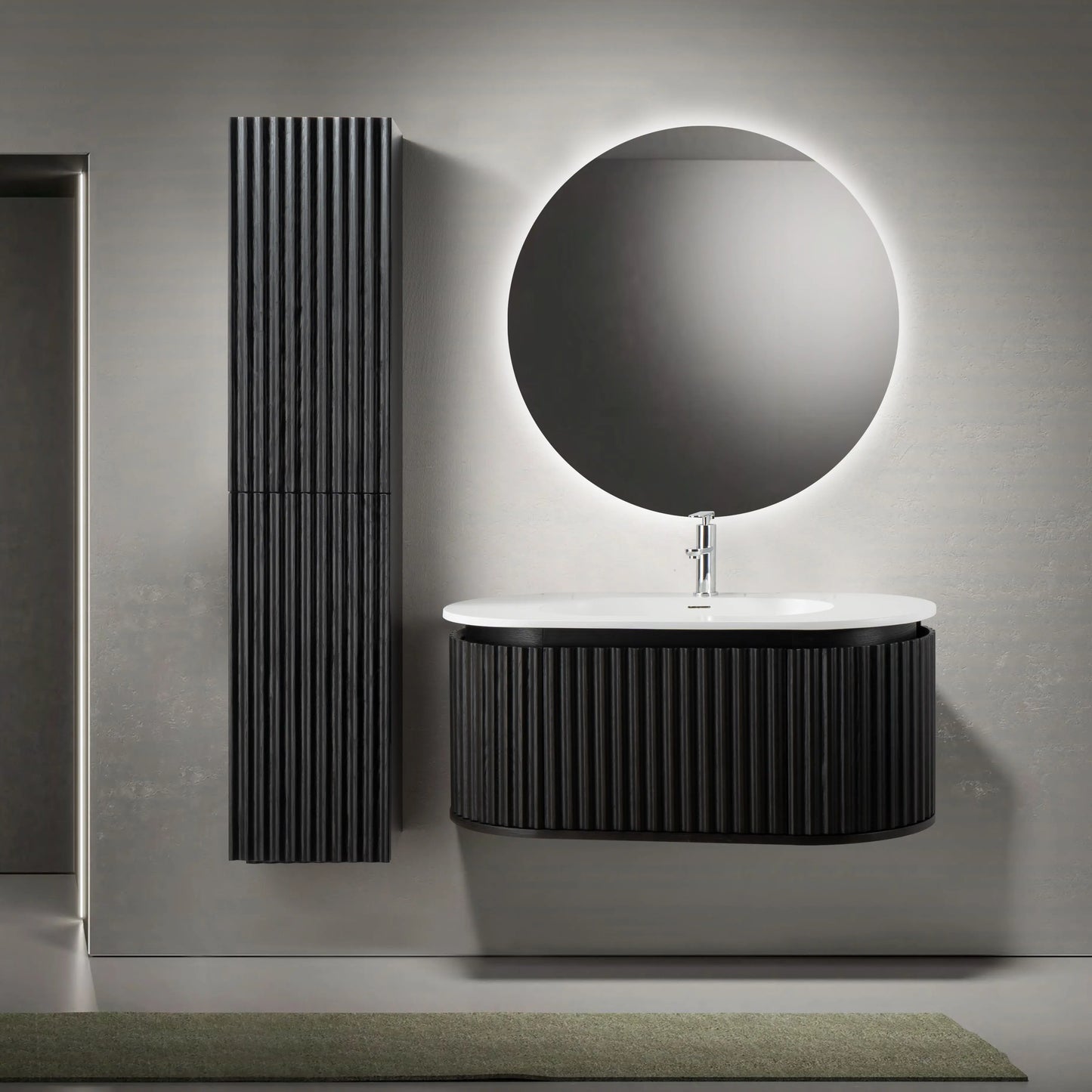 Sanisupreme Kolomkast Badkametekast Agonia Eiken35X160X35 cm omkeerbaar SaniSupreme