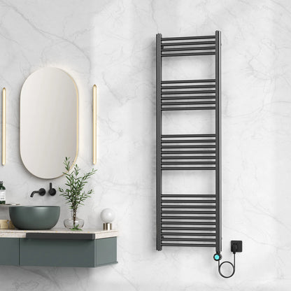 Badkamer Elektrische Radiator SmartWifi Handdoekverwarming 1600X500-700W Gunmetal SaniSupreme