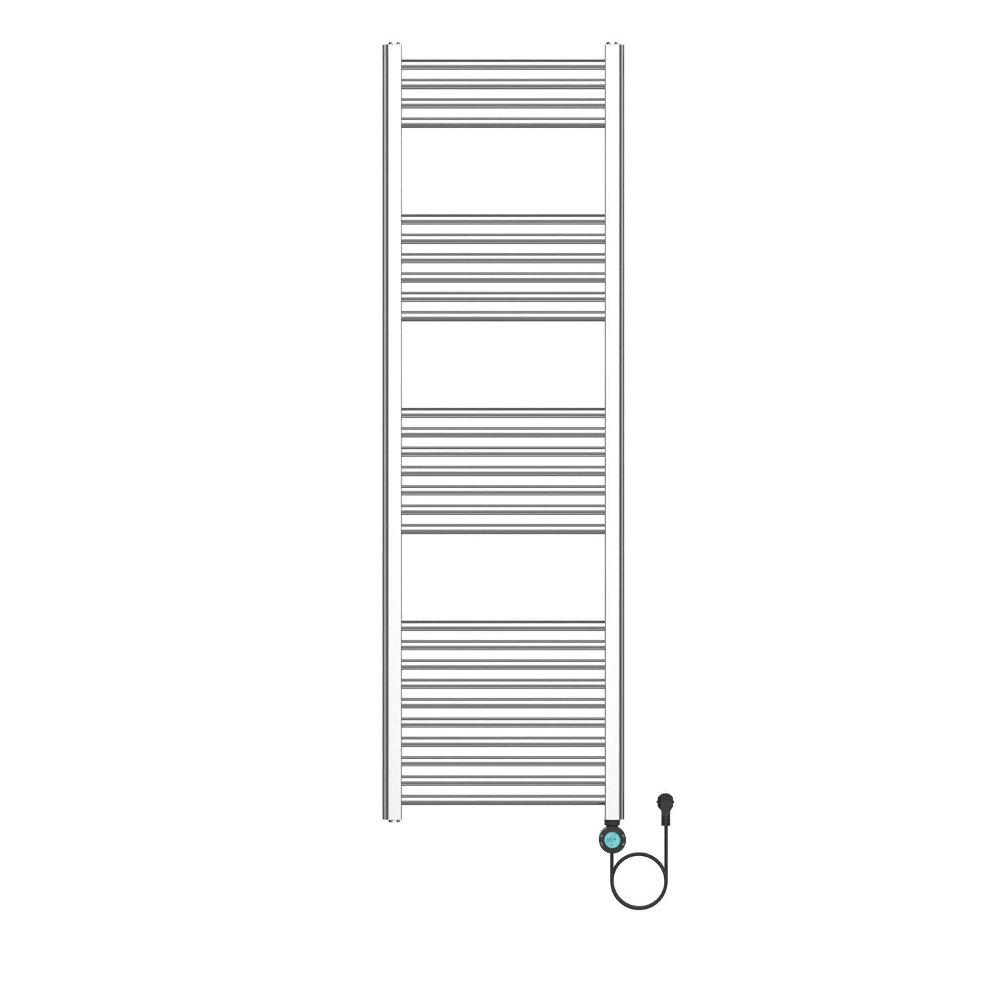Badkamer Elektrische Radiator Handdoekverwarming Smart Wifi Rechts aansluiting 1600X500-700W Geborsteld RVS SaniSupreme