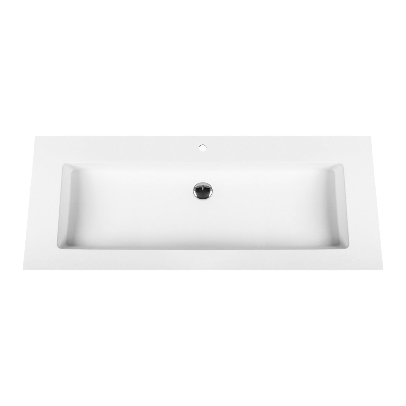 SaniSupreme ALONI SOLID SURFACE DOUBLE WASHBASIN (120CM) - WHITE