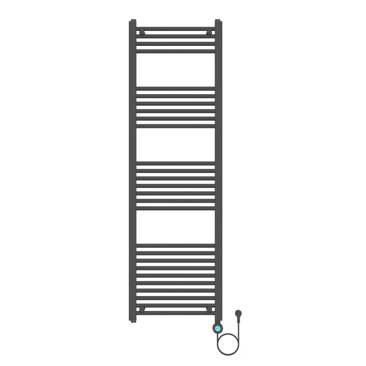 Badkamer Elektrische Radiator Handdoekverwarming 160 x 50 Blackline Melvaro Mat Zwart SaniSupreme