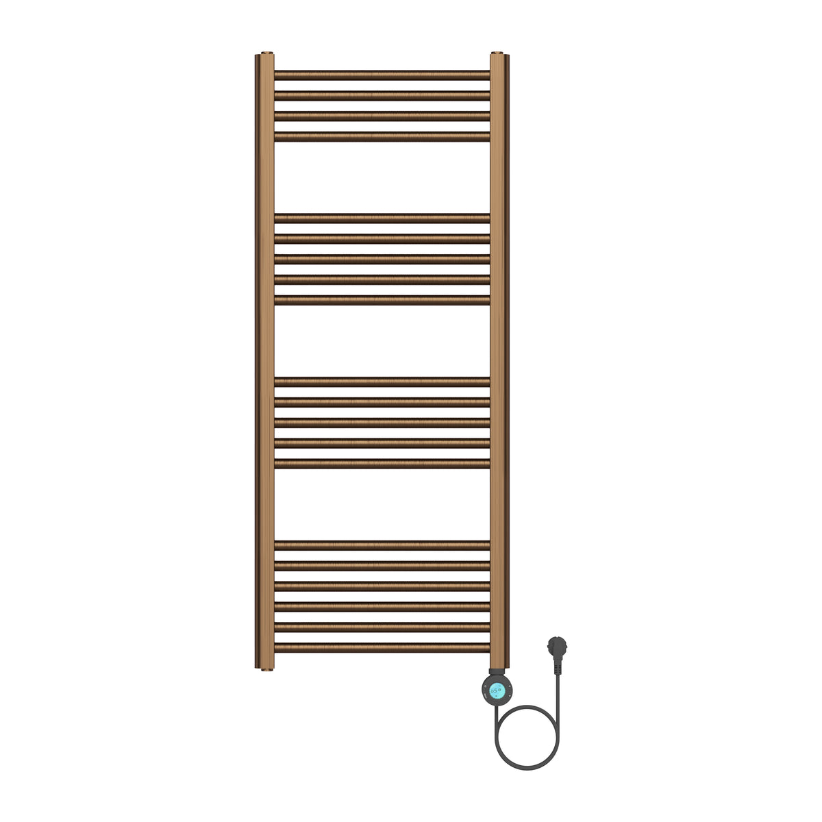 Badkamer Elektrische Radiator Handdoekverwarming 120 x 50 Geborsteld Bruin Brons