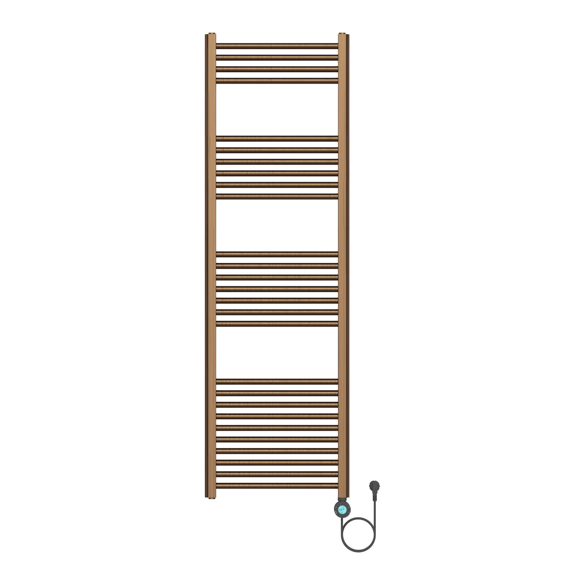 Badkamer Elektrische Radiator Handdoekverwarming 160 x 50 Geborsteld Bruin Brons